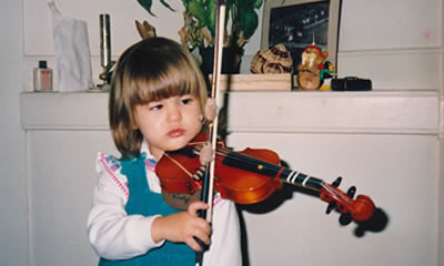 violin student