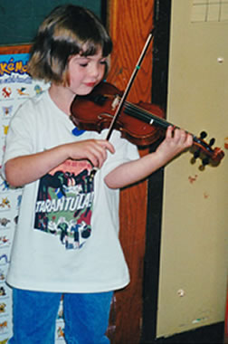 violin student